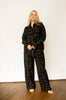 Black Print Relaxed Shirt
