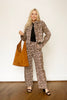 Washed Leopard Print Short Jacket