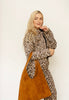 Washed Leopard Print Short Jacket