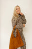 Washed Leopard Print Short Jacket