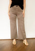 Houndstooth Straight Leg Ankle Pants