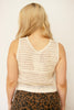 Natural Crochet Knit Top