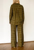 Olive Print Relaxed Pants