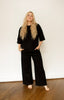 Black Scuba Knit Pants