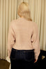 Rose Cable Knit Cropped Sweater