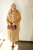 Camel Faux Fur Long Coat