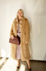 Camel Faux Fur Long Coat