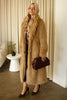 Mauve Brown Shirt Collar Dress