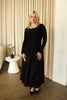 Black Ribbed Cardigan Top
