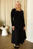Black Ribbed Cardigan Top