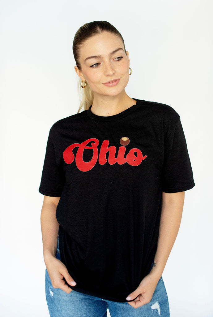 Black OHIO Buckeye Tee