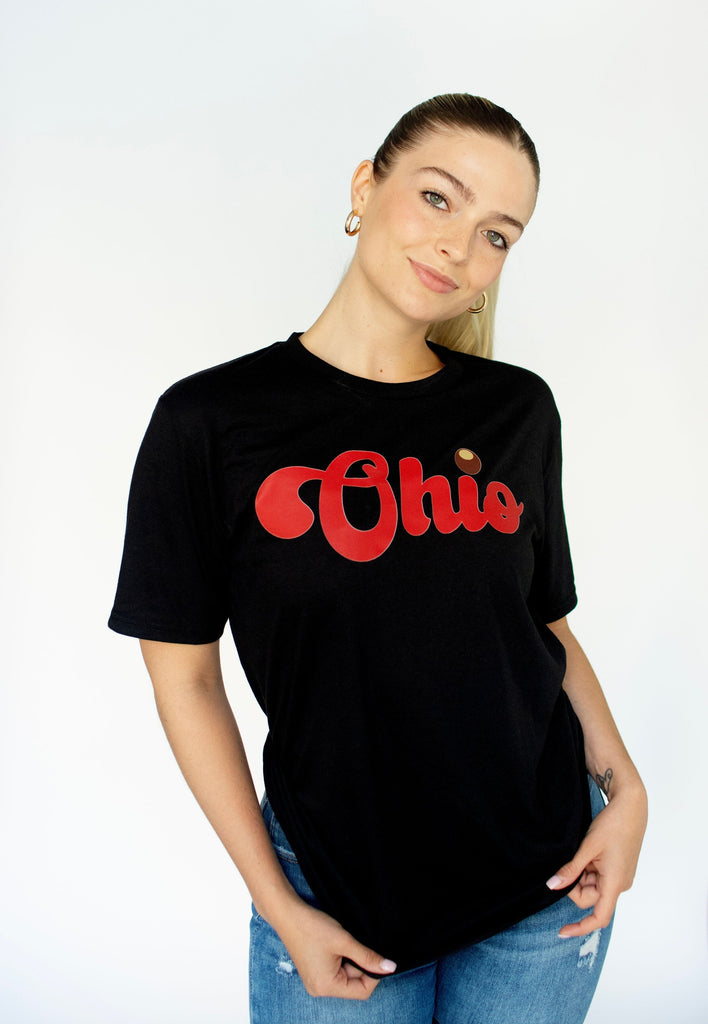 Black OHIO Buckeye Tee