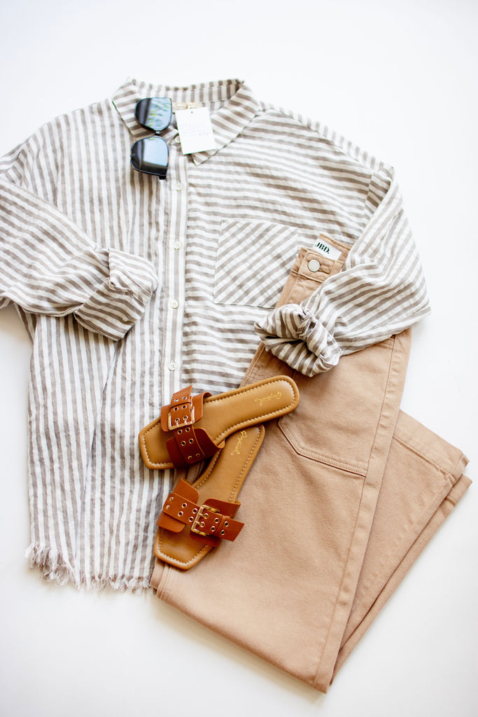 Striped Chenille Sweater