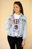 Acid Wash Distressed Vintage Denim Jacket