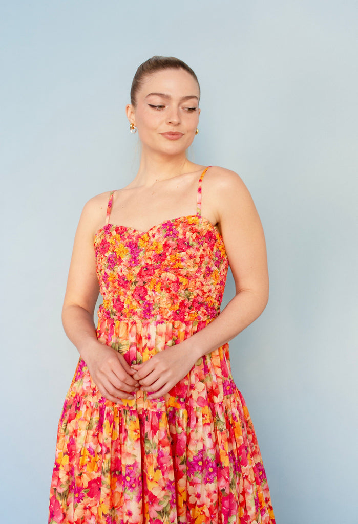 Floral Print Maxi Dress