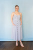 Striped Button Down Linen Midi Dress