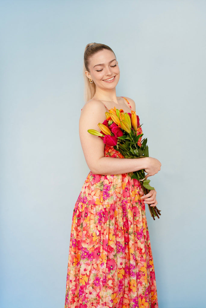 Floral Print Maxi Dress