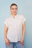 Blue Stripe Floral Print Shirt