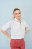 Ice Blue Short Sleeve Denim Shirt