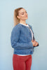 Denim Blue Stitch Detail Jacket