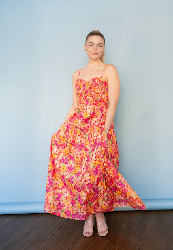 Floral Print Maxi Dress