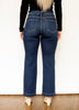 RISEN Dark Wash High Rise Crop Wide Jeans