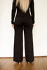 RISEN Black High Rise Wide Double Button Detail Jeans