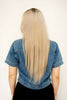 Blue Denim Boxy Collared Shirt