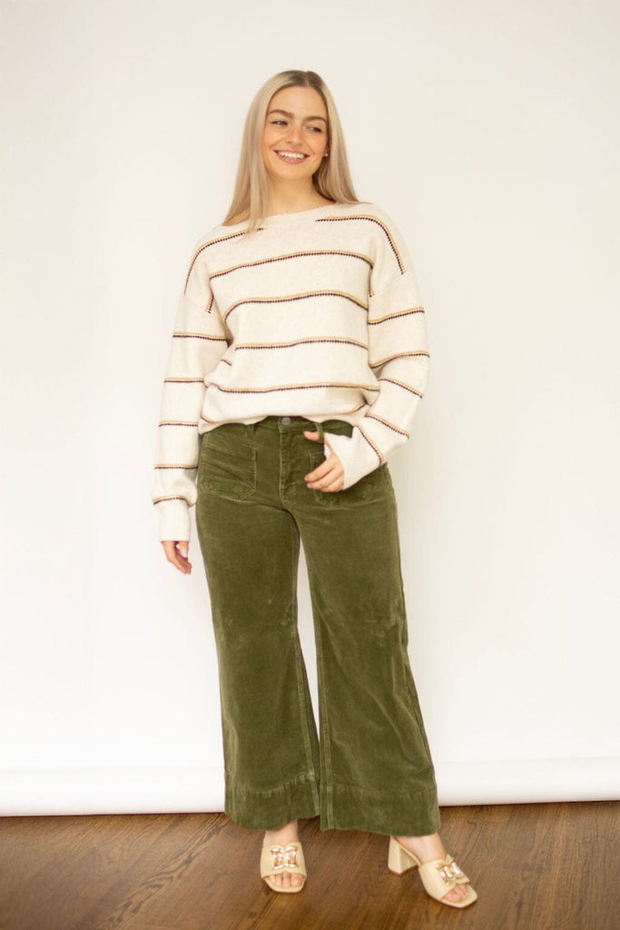 Ivory Stripe Sweater