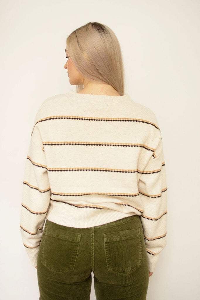 Ivory Stripe Sweater