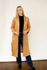 Camel Faux Suede Duster Jacket