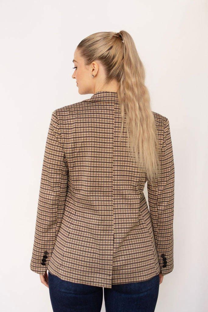 Houndstooth Stretch Blazer