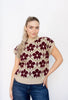 Floral High Neck Sweater