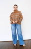 Coco Stripe Relaxed Turtleneck Sweater