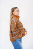 Coco Stripe Relaxed Turtleneck Sweater