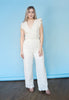 Ivory Lace Ruffle Jumpsuit