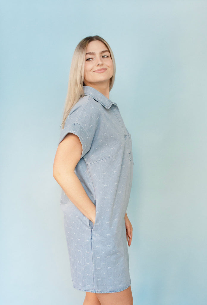 Denim Shift Dress