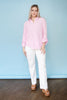 Pink Stripe Oversized Gauze Shirt