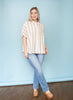 Taupe Stripe Relaxed Shirt