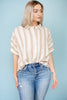 Taupe Stripe Relaxed Shirt