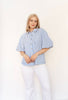 Stripe Bubble Sleeve Top