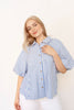 Stripe Bubble Sleeve Top