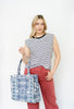 Navy Striped Sleeveless Top