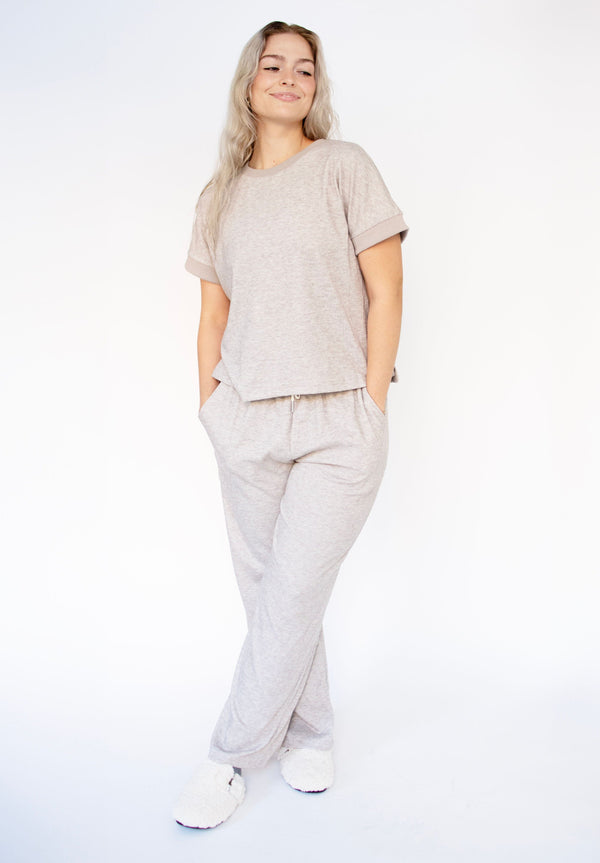 Taupe Comfy Knit Pants