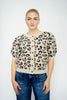 Leopard Short Sleeve Sweater