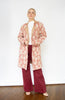 Winter Rose Floral Print Sweater Coat
