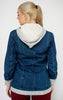 RISEN Dark Wash Hoodie Blazer