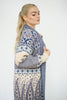 Paisley Motif Sweater Cardigan